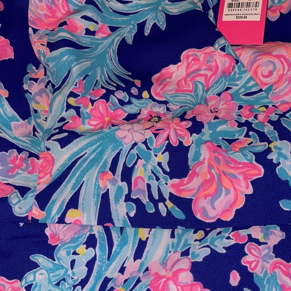 Lilly Pulitzer Rosie Stretch Dress Corsica Blue Toucan Party size 10 NWT - Picture 6 of 9